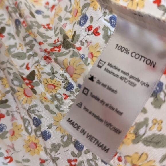 Seaux Smocked Tank Top Girls Sz 3T Floral Ditsy Girly Flutter Boutique - Picture 5 of 5